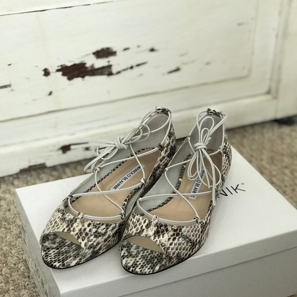 Manolo Blahnik Shoes - Manolo Blahnik Aneska Flats - Size 36 BNWT